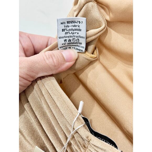 Katherin Aarhus Cintya Ruffled One Shoulder Maxi Dress Copper Gold Women's OS - Picture 8 of 8